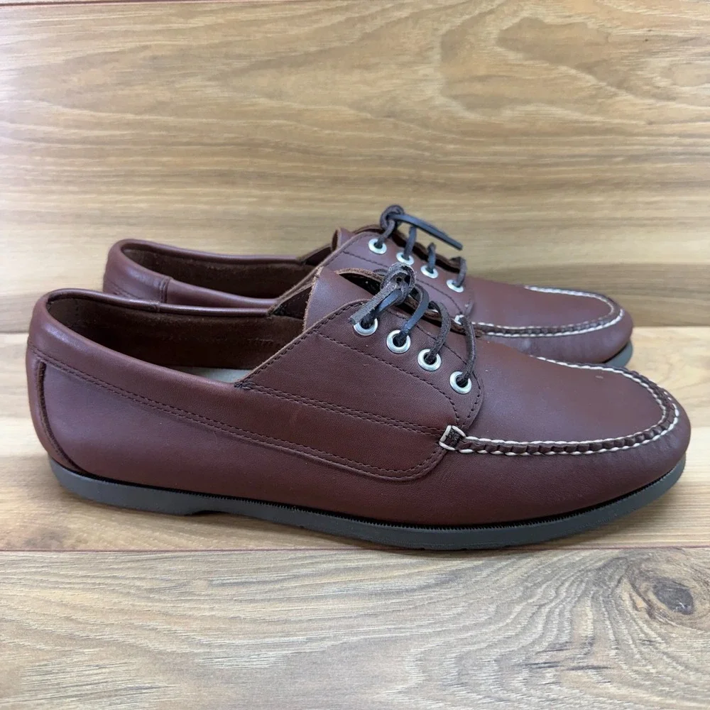 LL BEAN Blucher Mocs Loafer Mens 10.5 Handsewn Casual Vacation Boat Travel